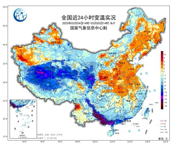 大部南方地區(qū)入春，北方多地將刷新今年來氣溫新高